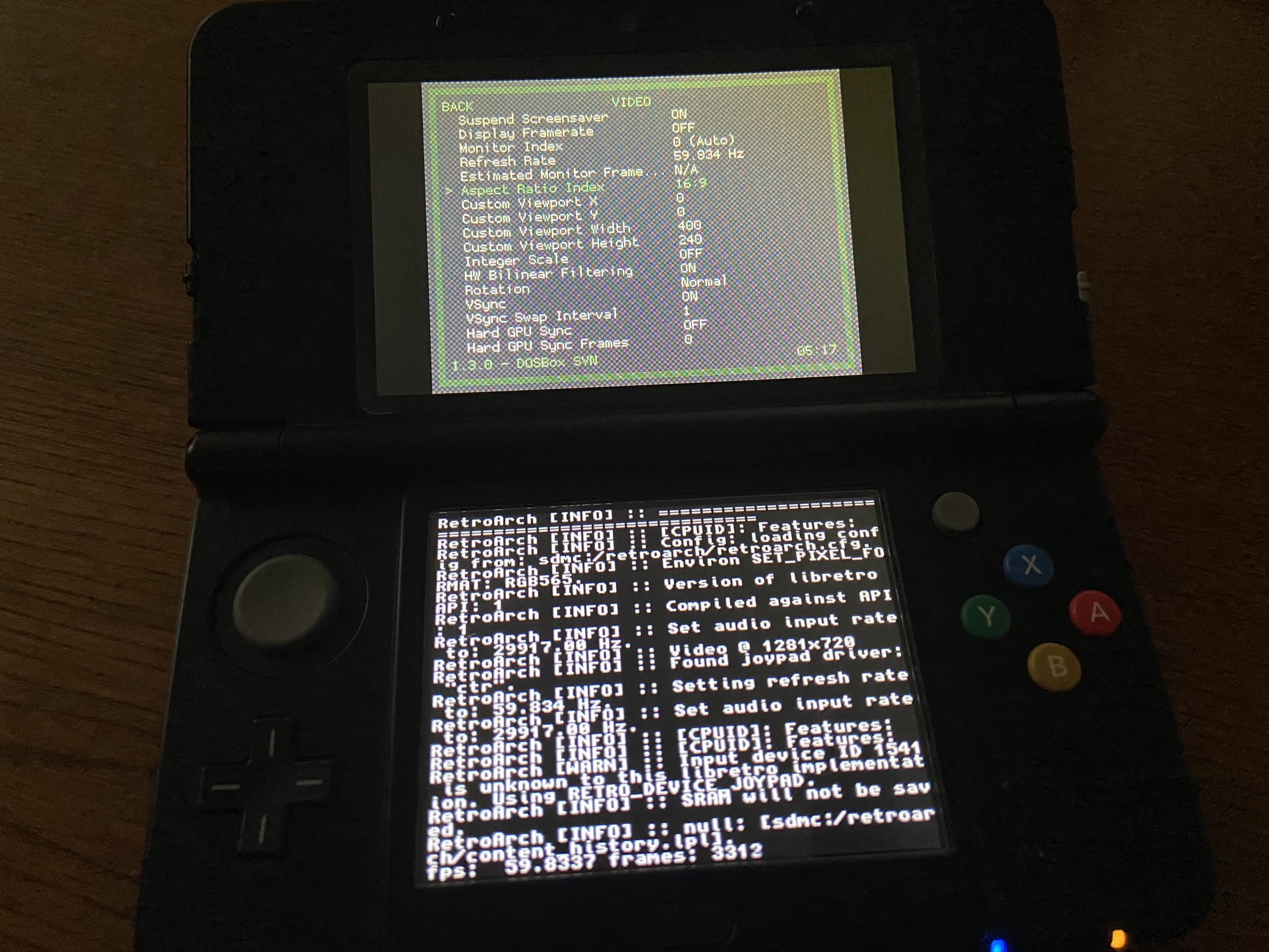 retroarch 3ds core