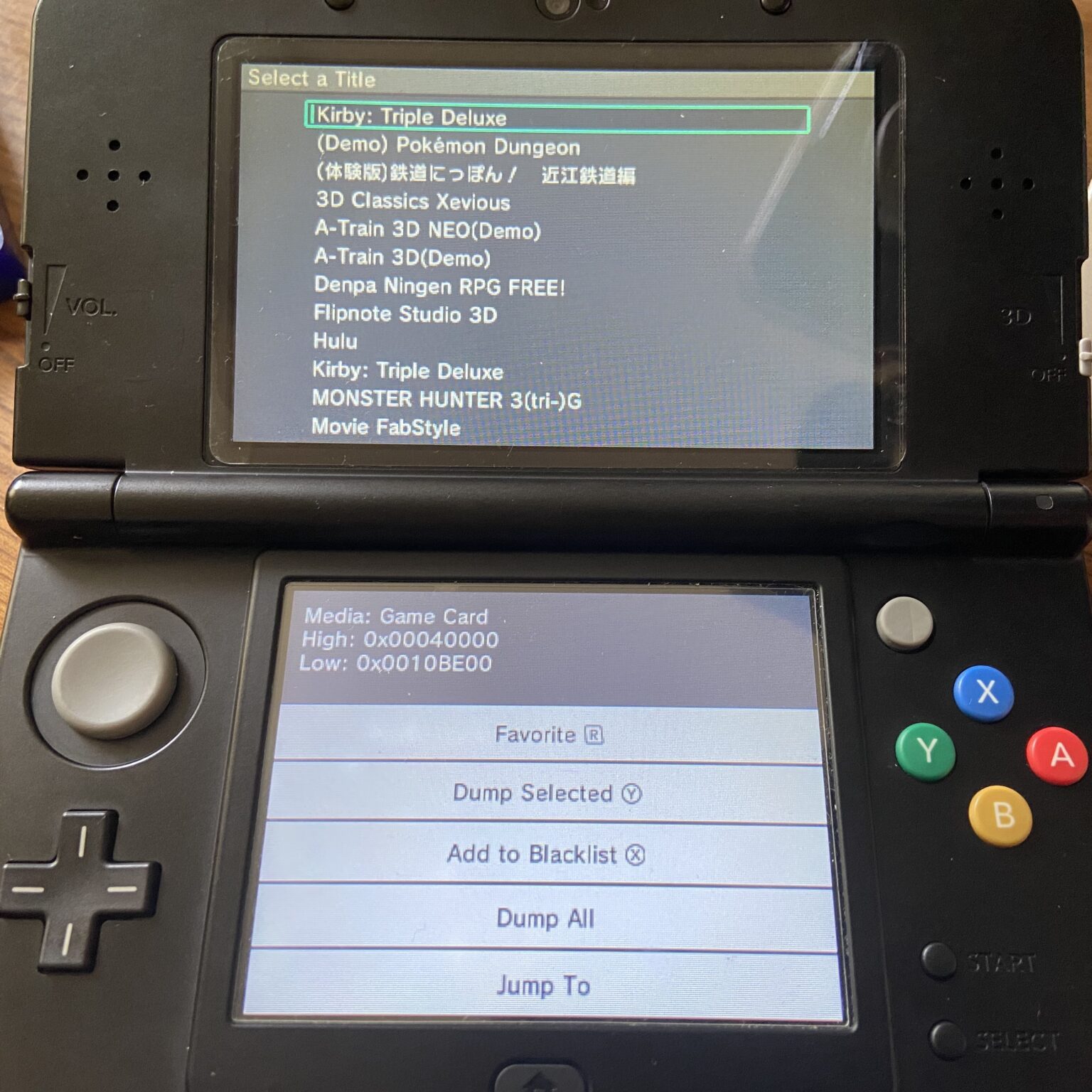 【3DS改造】3DS＆NDSソフトを吸い出し SDカードから起動！セーブデータもコピーする！【CFW導入済みROM起動】【GodMode9】 kaiの気まぐれblog